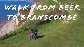 Walk from Beer to Branscombe Devon drone 4k hdr djimini4pro djiosmopocket3 djiaction4 [upl. by Taber]