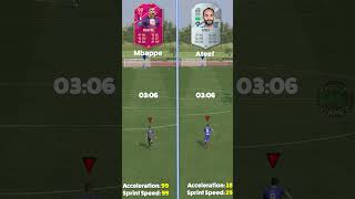 Futties MBAPPE vs slowest FIFA card  FIFA RACE 😂 shorts fifa eafc24 mbappe futties [upl. by Pendergast806]