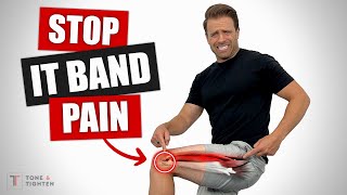 Fix IT Band Pain Home Routine For Lateral Knee Pain Relief [upl. by Lesab308]