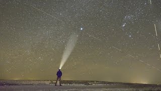 Night Photography amp Time Lapse Tutorial During Quadrantids Meteor Shower  Sony RX10iii [upl. by Felicio]