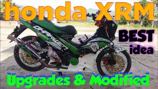 HONDA XRM 110125 BEST UPGRADES AND MODIFIED  MIX CONCEPTS [upl. by Ennylhsa]