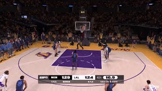 NBA 2K25 Gameday Mode  LAKERS vs GRIZZLIES FULL GAME HIGHLIGHTS [upl. by Calmas]