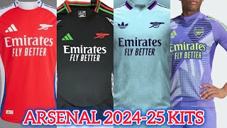 Arsenal New Kits 202425  Home  Away  Third Prediction  Goalkeeper  PreMatch [upl. by Arikehs]