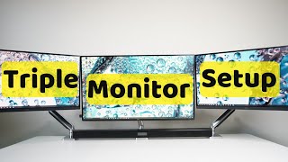 Connect 3 Monitors To 1 PC Explained In 4 Minutes [upl. by Annahsirhc61]