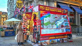 London Autumn Walk 🍁 London Eye to Piccadilly Circus via St James’s Park  4K HDR [upl. by Adnalahs696]