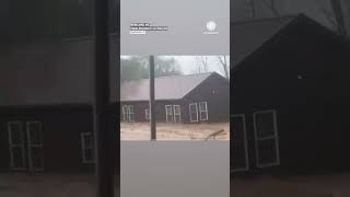 Man Record His Home Washing Away in NC Floods [upl. by Mcfadden866]