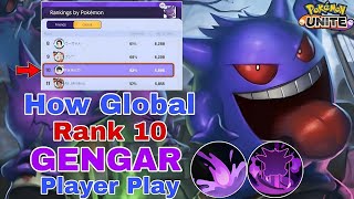 How Global Rank 10 GENGAR Player Play HEX GENGAR  Pokemon Unite [upl. by Tyne]