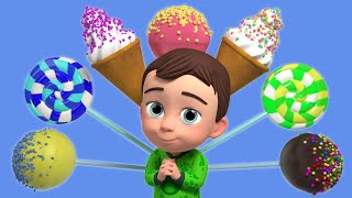 Ice Cream Song  Iced Popsicle Song More Newborn Educational Nursery Rhymes amp Kids Songs [upl. by Asil]