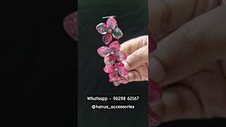 Shiny Pink Crystal Women Hairclip 🩷🙆🏻‍♀️ shorts korean hairclips hanusaccessories [upl. by Lobiv]