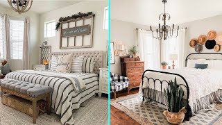 45 Rustic Farmhouse Bedroom Design and Decor Ideas To Transform Your Bedroom [upl. by Dotson]