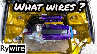 Rywire civic tucked harness looks amazing and Turbo manifold is on but found a problem [upl. by Eiffub177]