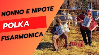 La Mucca Bianchina  Fantastica Polka Nonno e Nipote fisarmonica [upl. by Chem]