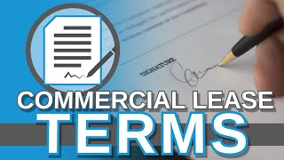 Typical Commercial Lease Terms That Everyone Should Know [upl. by Seely159]