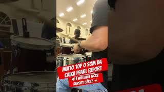 Caixa PEARL EXPORT e Pele Williams Density WCB2  MUITO SOM  youtube shorts baterista [upl. by Layney]