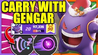 This GENGAR BUILD carries SOLOQ RANKED like its nothing  Pokemon Unite [upl. by Sixele381]