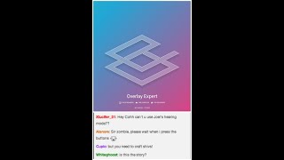 Lets add a Chat Overlay using the Twitch Extension Overlay Expert twitch [upl. by Herminia671]