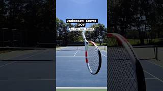 Underarm serve POV 🎾🕶️ Tennis [upl. by Harneen]