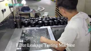 Sun Hong Filter Leakage Testing Machine  Spin on Oil Fuel Filter Making Machine [upl. by Rodd]