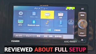 CARROZZERIA AVIC  RW801 REVIEWED ABOUT FULL SETUP BLUETOOTH CONNECTION ETCC [upl. by Vasquez]