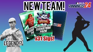 31 Signature Packs New Team Reveal  MLB 9 Innings 24 [upl. by Eilraep]