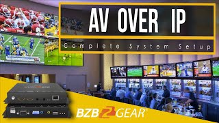 Complete AV over IP System Setup  BZBGEAR IPGEAR4K  Luxul Gigabit Managed Switch [upl. by Helali]