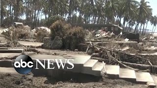 Aftermath of Tonga volcanic eruption captured on video [upl. by Alysia526]