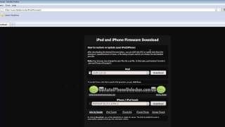 how to use the ipsw in jailbreaking and upgrading ur iphoneitouch [upl. by Ramgad]