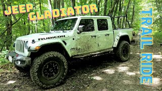 Jeep Gladiator  Trail Ride  37s with 2quot Mopar Lift [upl. by Shanta173]