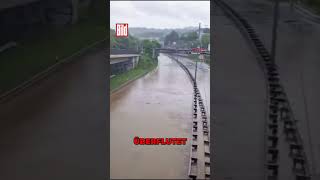 Hochwasser im Saarland Unwetter sorgt für Katastrophe  shorts [upl. by Home]