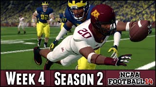 NCAA Football 14 Dynasty Battle For The Little Brown Jug  Week 4  Michigan Season 2 [upl. by Sigismund365]