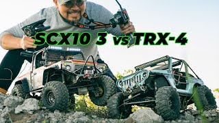 Rc Crawler  Axial SCX10 3 vs Traxxas TRX4 Body Jeep amp D90 Custom OffRoad 4x4 Rc Cars e3src [upl. by Imnubulo]