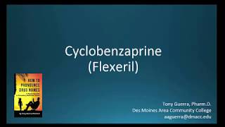 CC How to Pronounce cyclobenzaprine Flexeril Backbuilding Pharmacology [upl. by Varipapa]