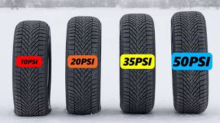 Whats the BEST Tire Pressure in Snow 10 to 50 PSI Scientifically Tested [upl. by Ened866]