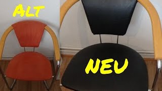 DIY  Stuhl selber neu Beziehen [upl. by Eibbor953]