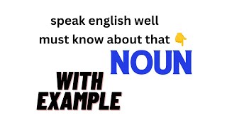 WHAT IS NOUNTIPSFPSCGRAMMARPARTS OF SPEECH NOUN WITH EXAMPLES ENGLISH LANGUAGE GRAMMAR [upl. by Trevlac]