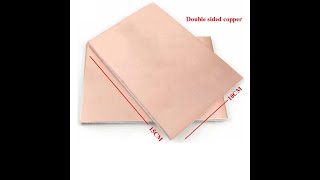 10x15cm double Side PCB Copper Clad Laminate Board Fr4 for DIY 16mm thick [upl. by Llenreb]