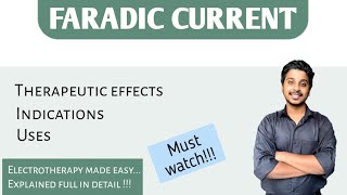 Therapeutic Effects of Faradic type current  Faradic current  Electrotherapy [upl. by Georgena390]