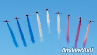 RAF Red Arrows North American Tour  St Louis Airshow 2019 [upl. by Schuyler]