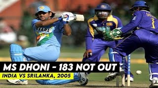 MS DHONI 183 Against Sri lanka  Dhoni greatest innings in ODi history [upl. by Dranyer576]