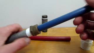 How to connect PEX pipe to old galvanized pipe [upl. by Lentha39]