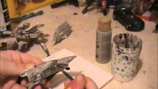 Tutorial for Cheap and Effective Ink Wash and Dry Brushing on Action Figures [upl. by Eetsim]