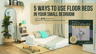 5 Ways to Use Floor Beds in Your Small Bedroom  Decoration Idea  Mandaue Foam  MF Home TV [upl. by Aicillyhp652]