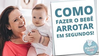 A MELHOR POSIÇÃO PARA SEU BEBÊ ARROTAR [upl. by Kohler954]