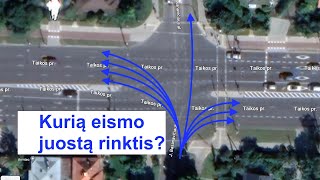 Kurią eismo juostą rinktis Pirma dalis [upl. by Og]