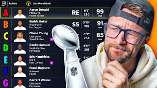 I Tried to win a Super Bowl by Drafting in Alphabetical Order [upl. by Holleran]