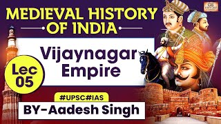 Medieval History of INDIA Series  Vijaynagar Empire  LEC 5  UPSC  GS History by Aadesh Singh [upl. by Riegel905]