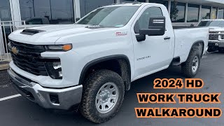 2024 Silverado 2500HD 66 Gas Work Truck Window Sticker Review [upl. by Syla]