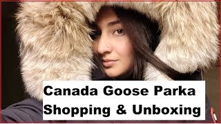 Canada Goose Parka Shopping amp Unboxing Warmest Jacket on Earth [upl. by Favianus]