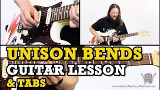 Unison Bends Guitar Lesson [upl. by Tratner]