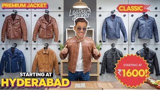 Leather Jacket in Hyderabad  Rs1600 😱🔥 Leather Accessories  Mushitube Lifestyle [upl. by Odlareg]